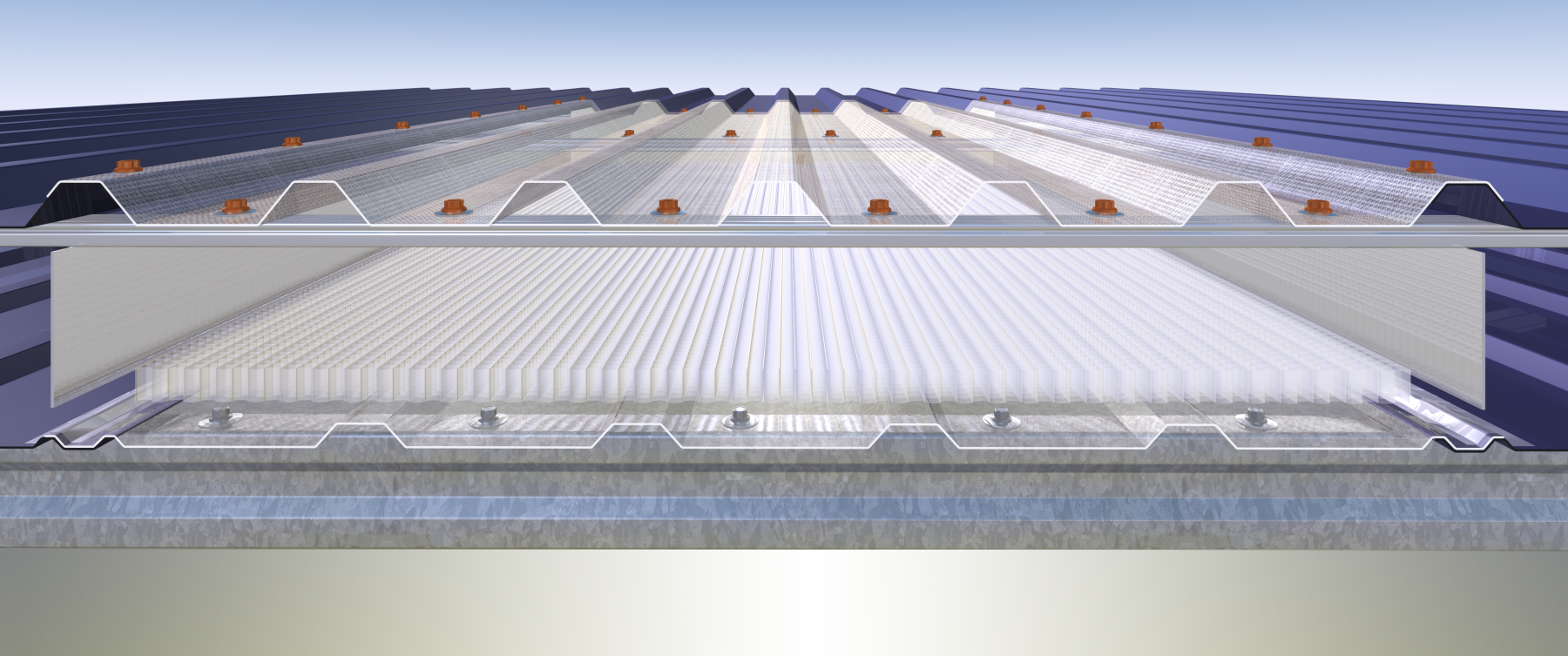 Hambleside Danelaw external rooflights on commercial warehouse in wigan
